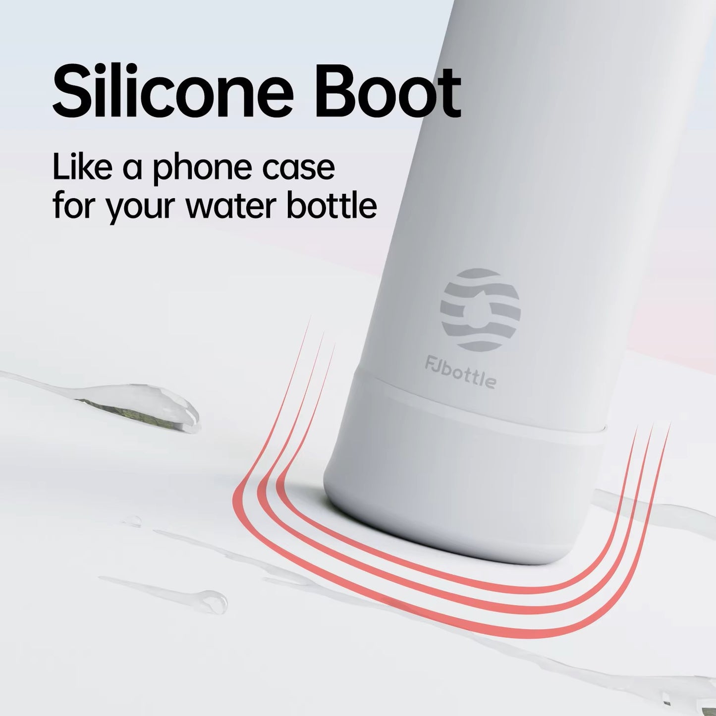 New 24oz Magnetic Phone Holder Water Bottle